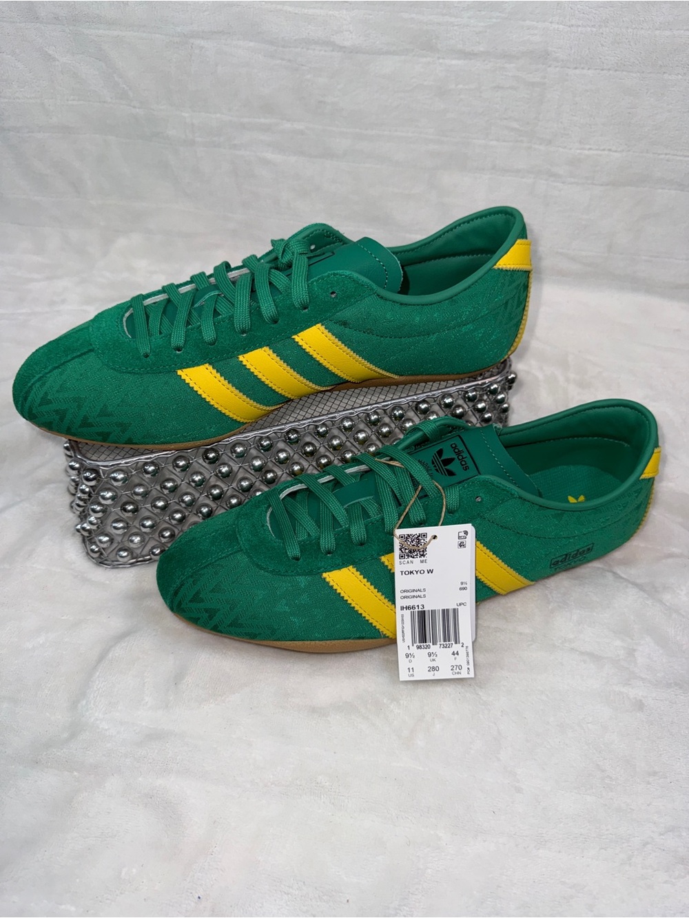 🍀💛 Adidas Tokyo Sz 9.5M W11 Green Yellow Sneakers IH6613 NWT